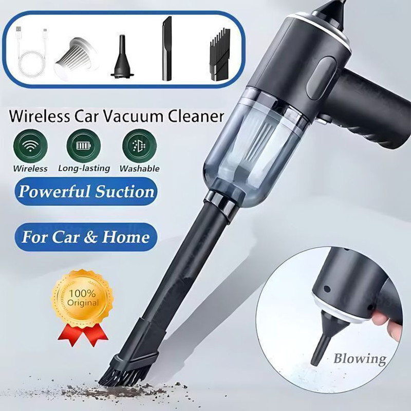 Vacuu Mini vacuum cleaner Car Vacuum Cleaner with Ozone Air Purification Technology(Black)