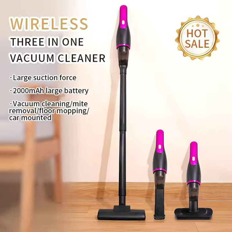 WENGONVILA Cordless Vacuum Cleaner Ghar ke Liye Powerful Suction Stick Vacuum Machine Hand-held Vacuum Cleaner with 2 in 1 Mopping and Vacuum(Multicolor)