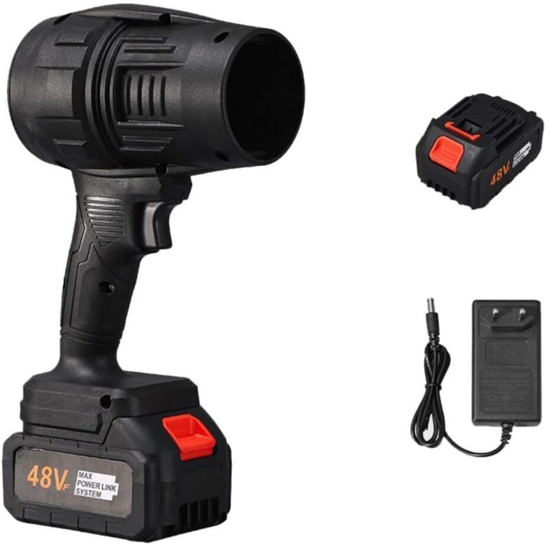KOKO Enterpricses 48V Cordless Mini Turbo Jet Fan Blower, 20000 RPM Handheld Blower for Car & Home Car Vacuum Cleaner(Black)