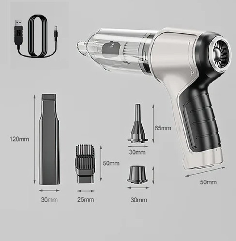 POHIR Handheld Vacuum and Blower Cordless, 12000pa Strong Suction Wet Dry Cordless Vacuum Cleaner with 2 in 1 Mopping and Vacuum, Reusable Dust Bag, Anti-Bacterial Cleaning(Black, Multicolor)