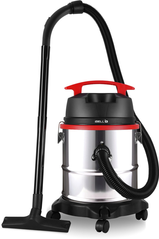 iBELL Vacuum Cleaner, 1600W, 21L Tank, HEPA Filter,2 Year Warranty, Blower Wet & Dry Vacuum Cleaner with Reusable Dust Bag(Black, Red)