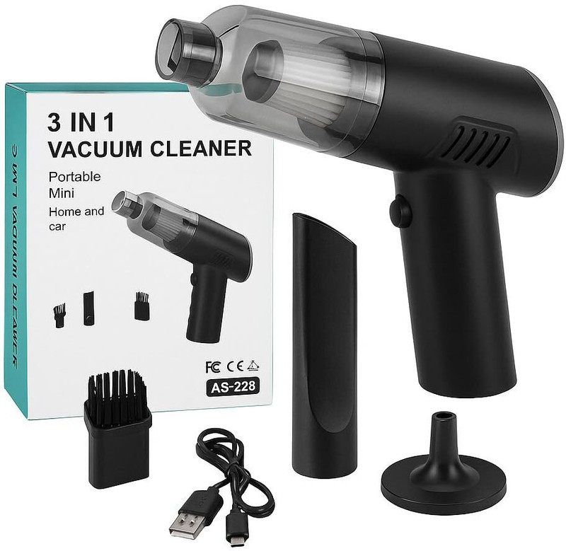 Trendikka AS-228 Car Vacuum Cleaner(Black)