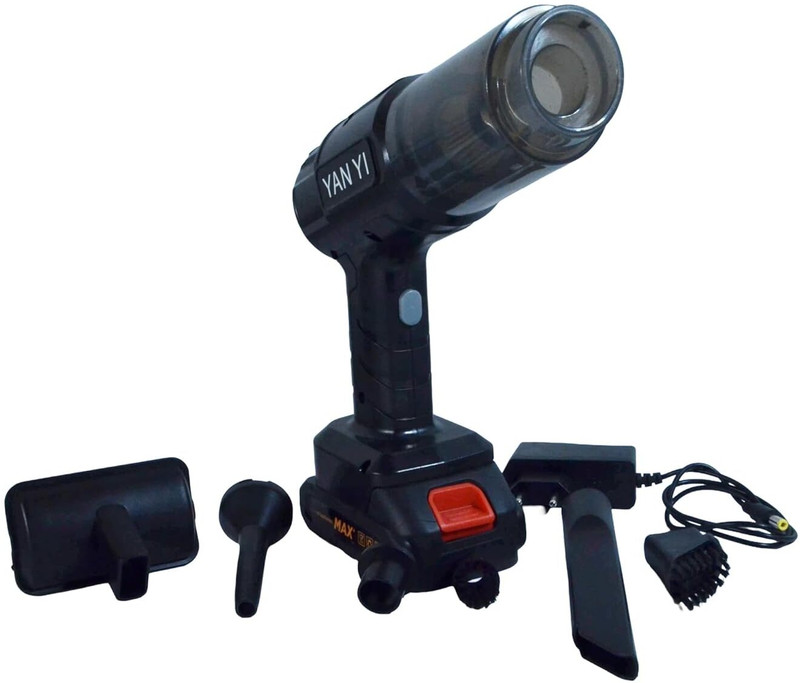 moluv Cordless Handheld Car Vacuum Cleaner Wet & Dry Rechargeable Car Vacuum Cleaner(Black)