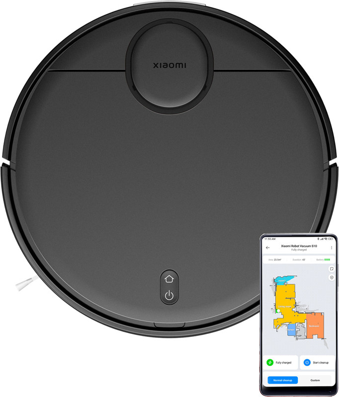 Mi Robot Vacuum Cleaner S10 Robotic Floor Cleaner (WiFi Connectivity)  (Black)
