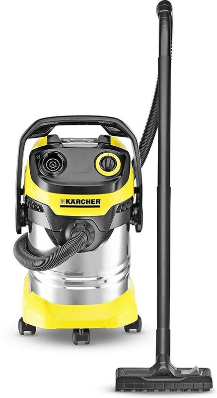 Karcher WD 1S Classic Wet & Dry Vacuum Cleaner with Reusable Dust Bag(Yellow, Black)