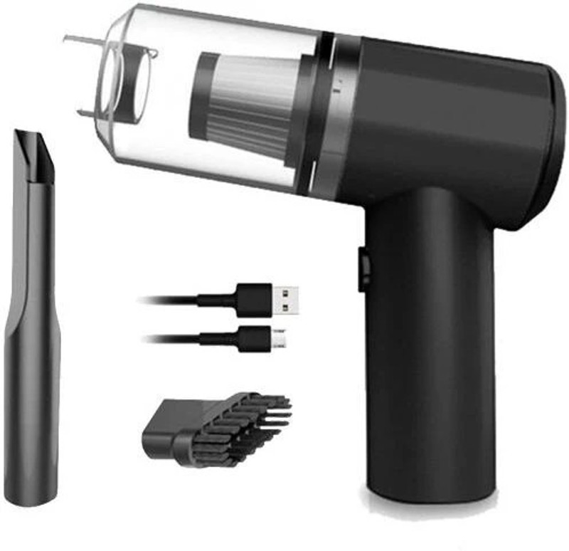 bhart 3 in 1 mini vacuum cleaner for car and kitchen Car Vacuum Cleaner(Black)