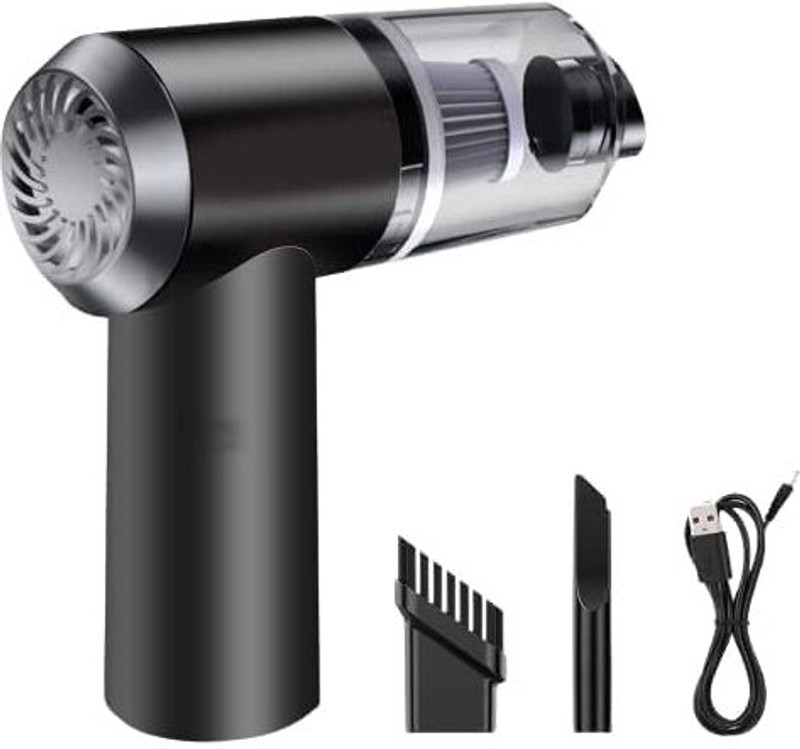 DRUMSTONE 2-in-1 Vacuum Cleaner | Powerful Suction for Home & Car Car Vacuum Cleaner(Black)