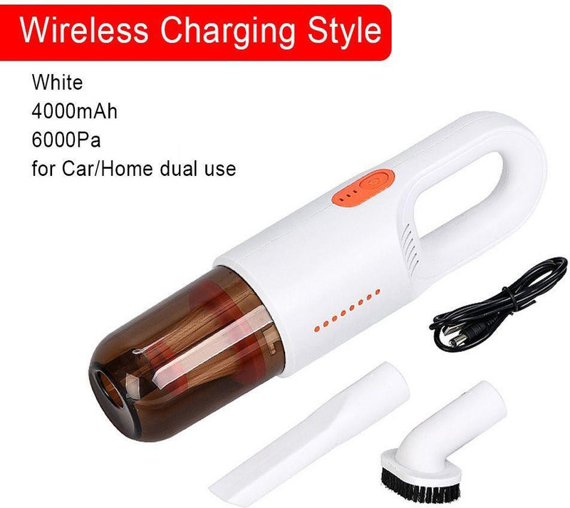 Sampri New Auto vaccum cleaner portable handheld wet and dry car vacuum Car Vacuum Cleaner with 2 in 1 Mopping and Vacuum(White, Red)