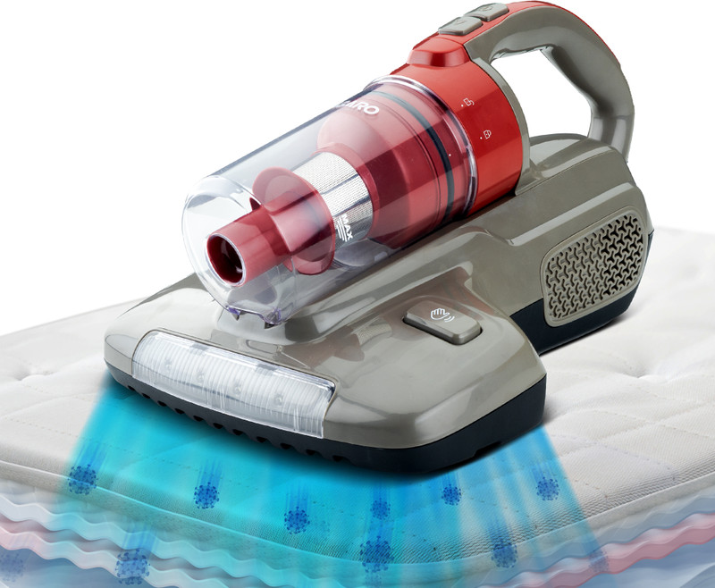 AGARO Grand Bed Vacuum Cleaner Hand-held Vacuum Cleaner Mite Remover, Cyclonic Technology for Dust Collection, UV Light Sterilization, 12kPa Suction Power, Suitable for Bed, Sofa, Pillow & Other Fabric Surfaces, Grey & Black(Grey, Black)