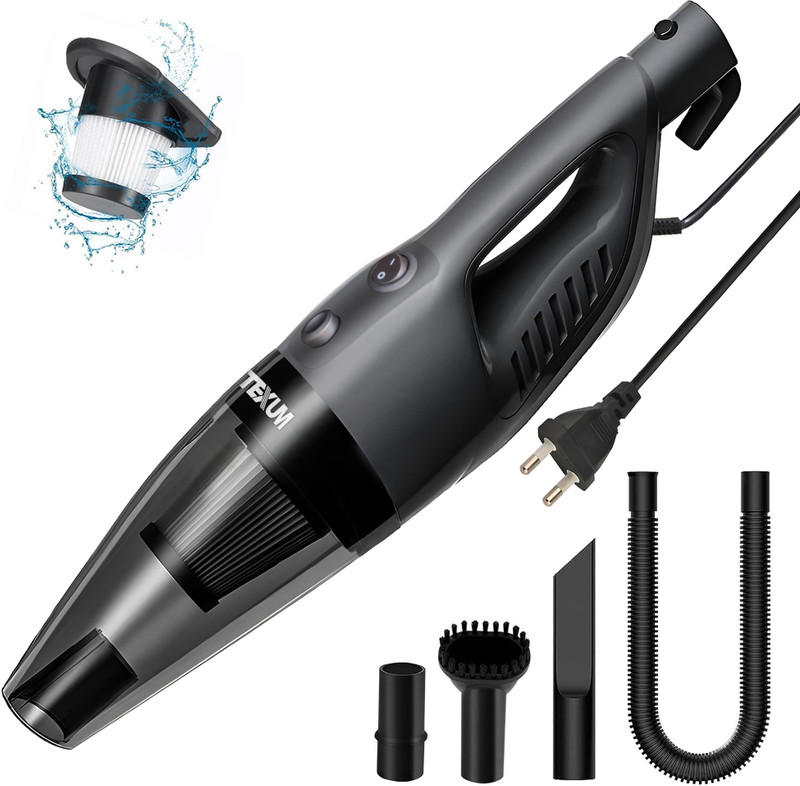 TEXUM TVC-5 Hand-held Vacuum Cleaner with Reusable Dust Bag(Black)
