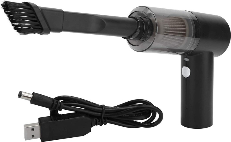 Xydrozen Cordless Rechargeable Portable Vacuum Cleaner with LED Light Cordless Vacuum Cleaner(Black)