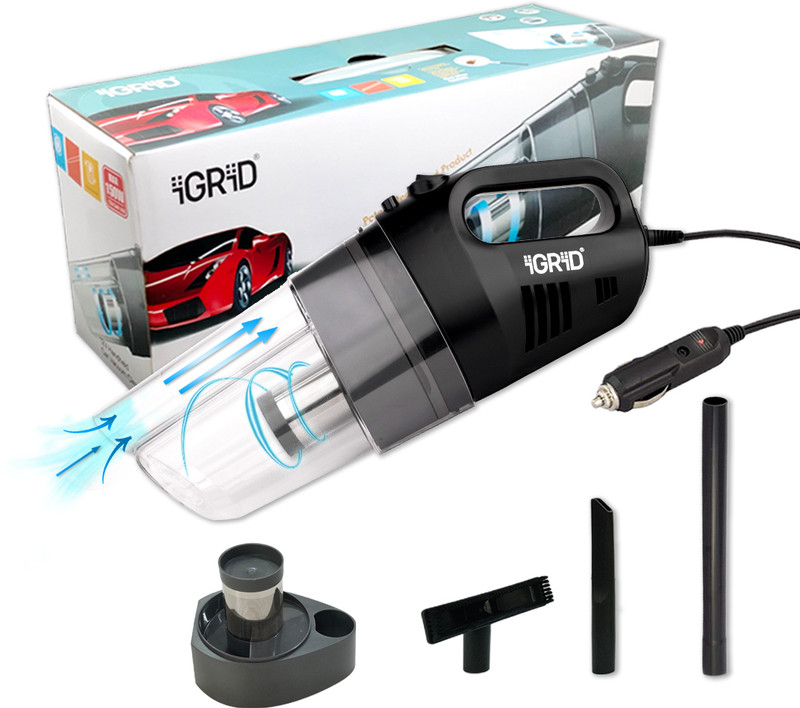iGRiD Car Vacuum Cleaner,Powerful Suction Black - BL1010-B Car Vacuum Cleaner(Black)
