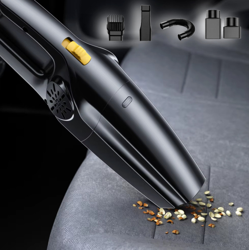 Arrom WIRELESS Car Vacuum Cleaner, High Suction for Car, Office, Home, Rechargable Car Vacuum Cleaner with Anti-Bacterial Cleaning, 2 in 1 Mopping and Vacuum(Black)