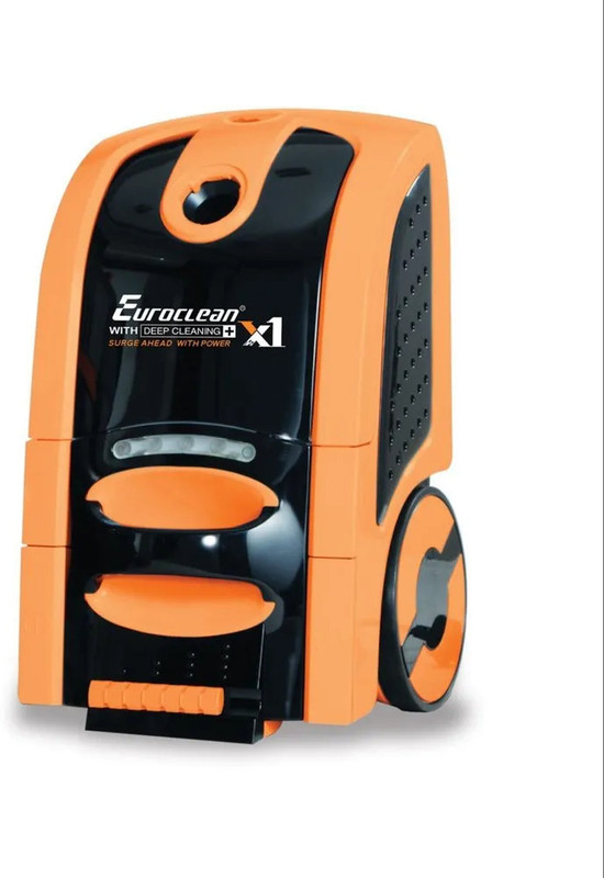 EUREKA FORBES Euroclean X-1 Vaccum Cleaner for Home & Car Washer Dry Vacuum Cleaner with Reusable Dust Bag, Anti-Bacterial Cleaning (Orange & Black)