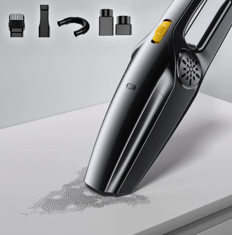 Excelanz WIRELESS Car Vacuum Cleaner for Home Car Office, Maestro Quality Strong Power Car Vacuum Cleaner with Anti-Bacterial Cleaning(Black)