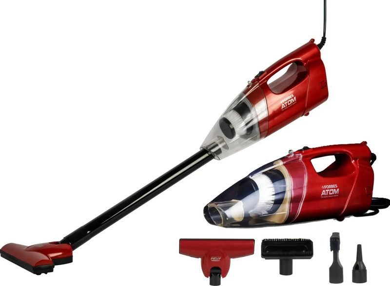 EUREKA FORBES Atom Powerful Suction Used as Inflator for toy, Washable Filter 2-in-1 Blower & Hand-held Vacuum Cleaner with Reusable Dust Bag(Red)