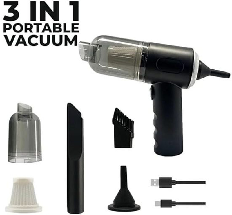 mhm enterprise portable vaccum Car Vacuum Cleaner(Black)
