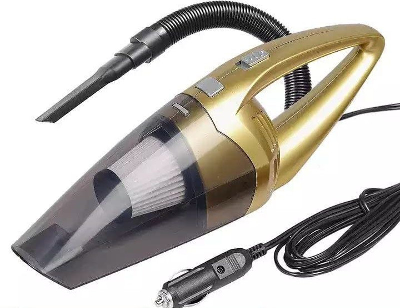 YOZO 12V High Power Wet&Dry Portable Handheld Car Vacuum Cleaner with 2 in 1 Mopping Car Vacuum Cleaner(GOLD-CAR)