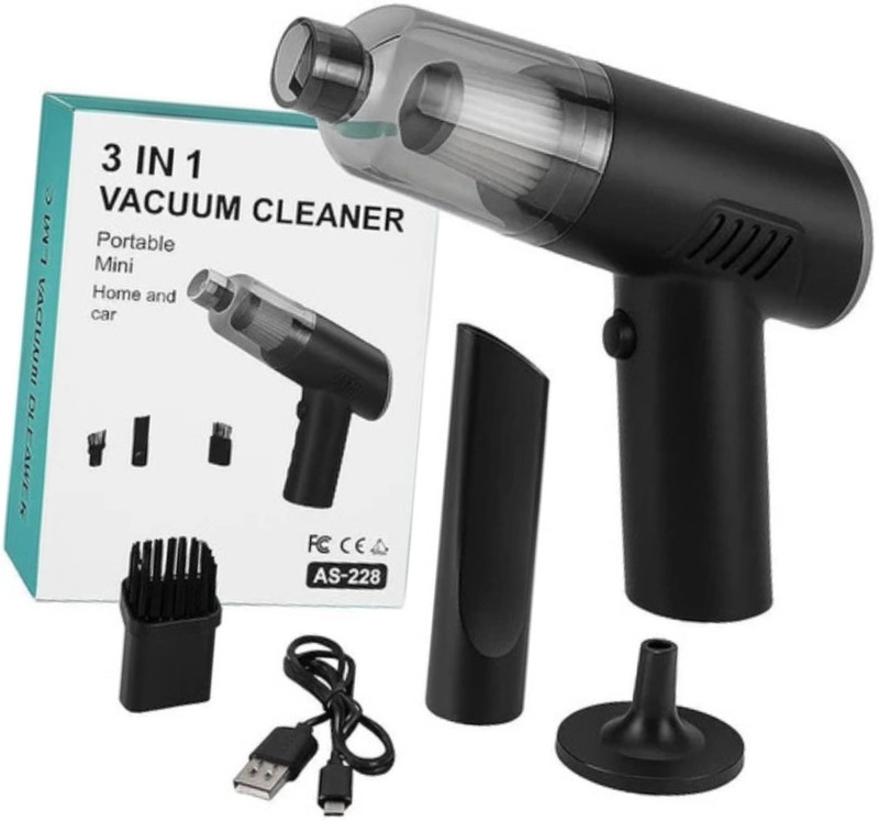 NOZLER ORIGINAL NOZ-VACC-168 Car Vacuum Cleaner with Ozone Air Purification Technology (Alexa)(Black)