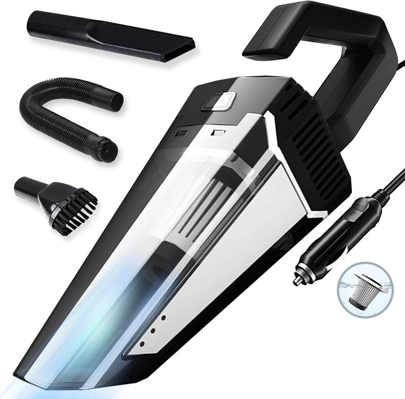 DEESSE 12V 5.5KPA High Power Wet & Dry Portable Handheld Car Vacuum Cleaner Car Vacuum Cleaner(Trans-S)