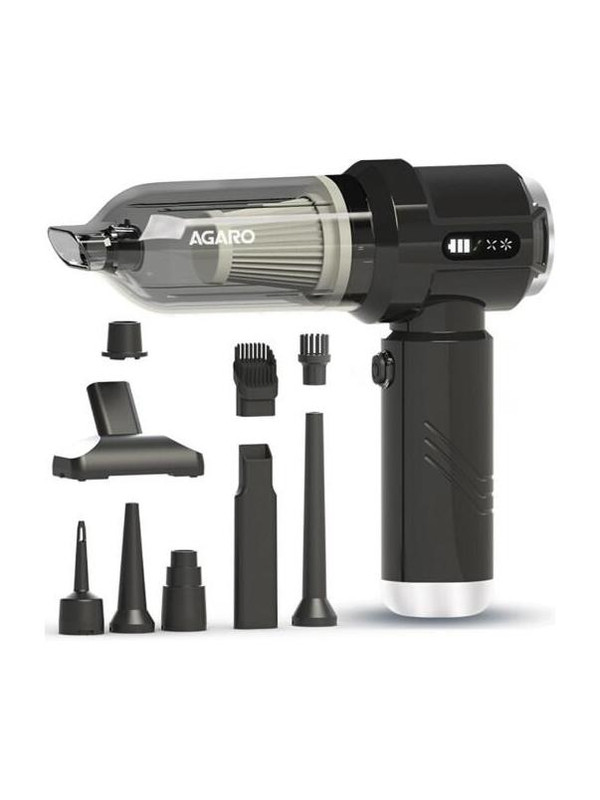 AGARO HVC1717 Cordless Car Vacuum Cleaner,2-in-1 Suction & Blower,15000PA, HEPA Filter Cordless Vacuum Cleaner(Grey)