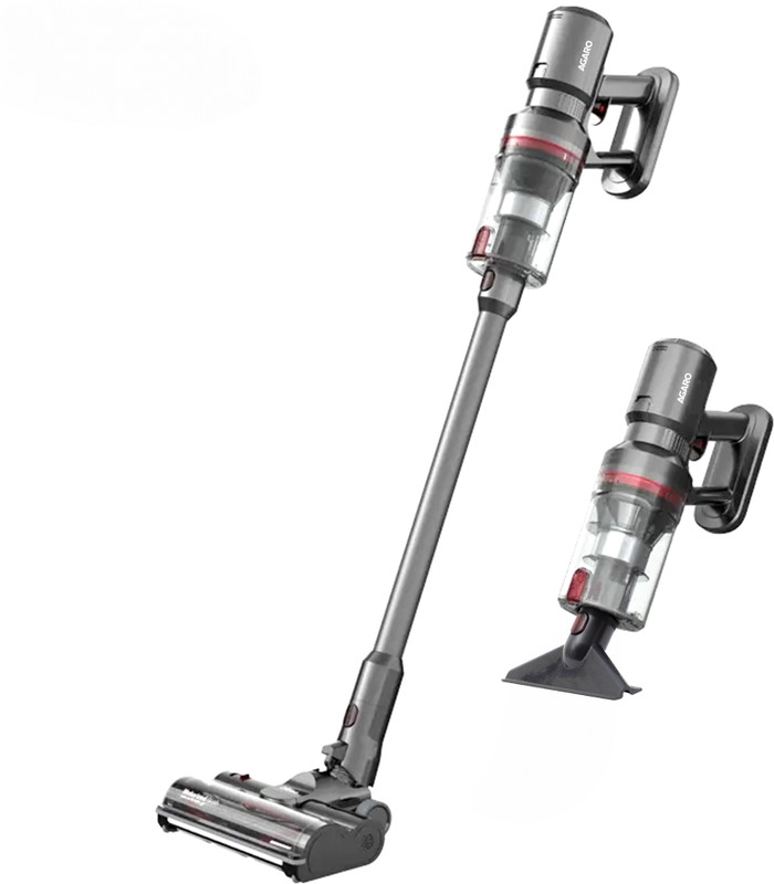 AGARO Imperial Hand-held Vacuum Cleaner Cordless Stick Bagless Vacuum Cleaner, 2in1 Handheld & Stick, 28 kPa Suction Power,(Red)