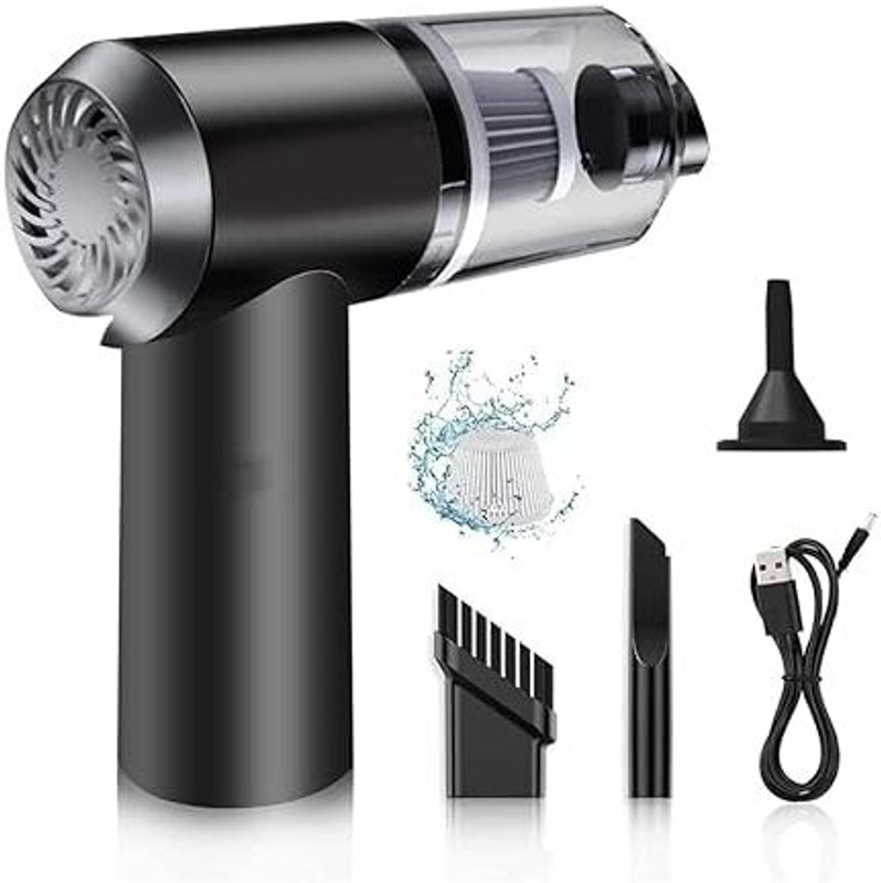 KRU VC0098 Car Vacuum Cleaner(Black)