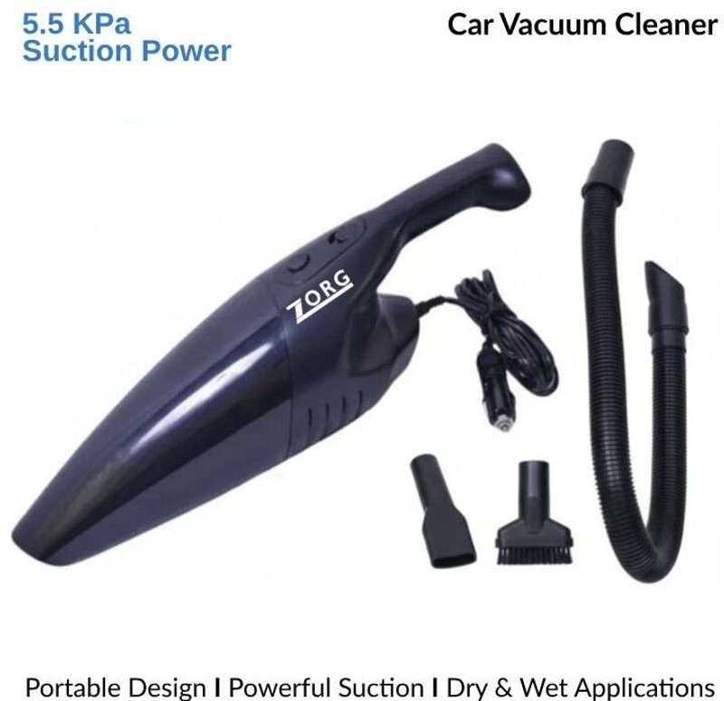 Zorg CMF-VCLR-002 Car Vacuum Cleaner with Anti-Bacterial Cleaning(Black)