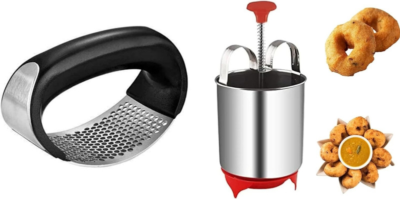 shiv ent Stainless Steel Shaped & Crispy Medu Vada (Combo -2) Vada Maker