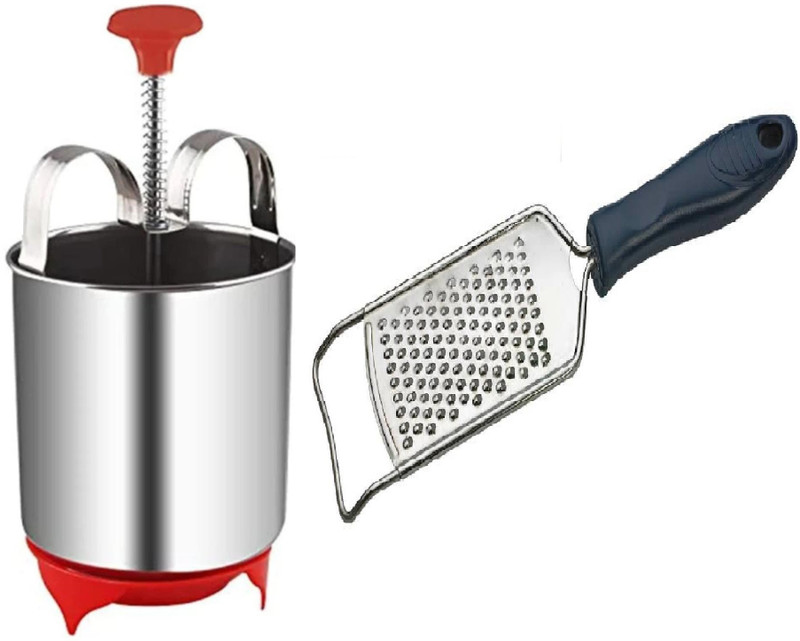 Sygnius Stainless Steel Medu vada Machine, Mendu Vada Maker with Garlic Press Vada Maker