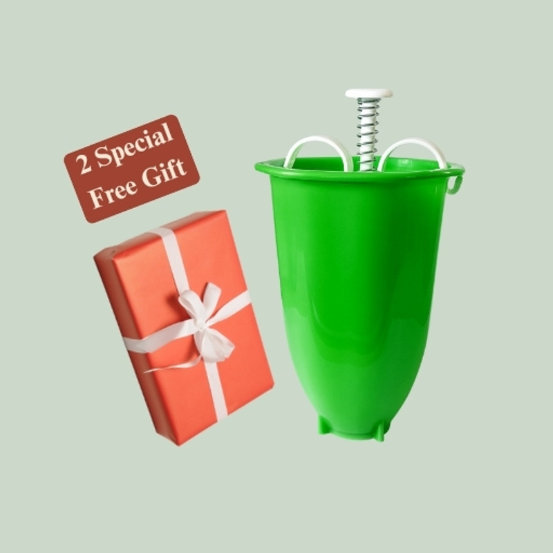 StupidCart Plastic Medu Vada Maker with 3 Free Gift – Easy Tool for Crispy Perfect Vada Vada Maker