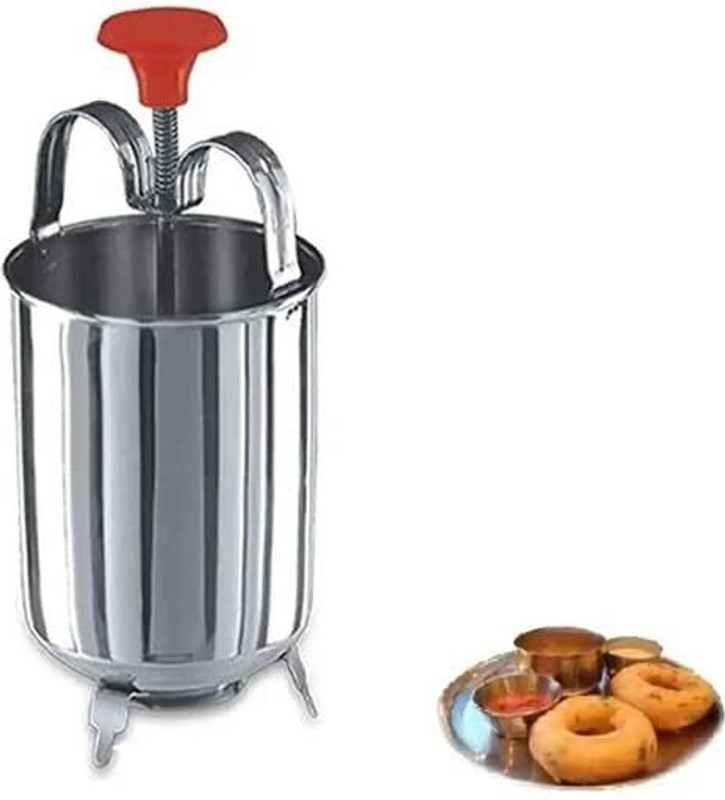 ladlimart Stainless Steel Medu Vada & Donut Maker – Manual Press Vada Shaper Vada Maker