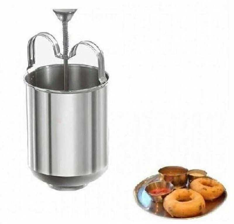 QUISTAL Stainless Steel Food Grade Medu Vada Maker with Stand/ Manual Perfectly Shaped Vada Maker