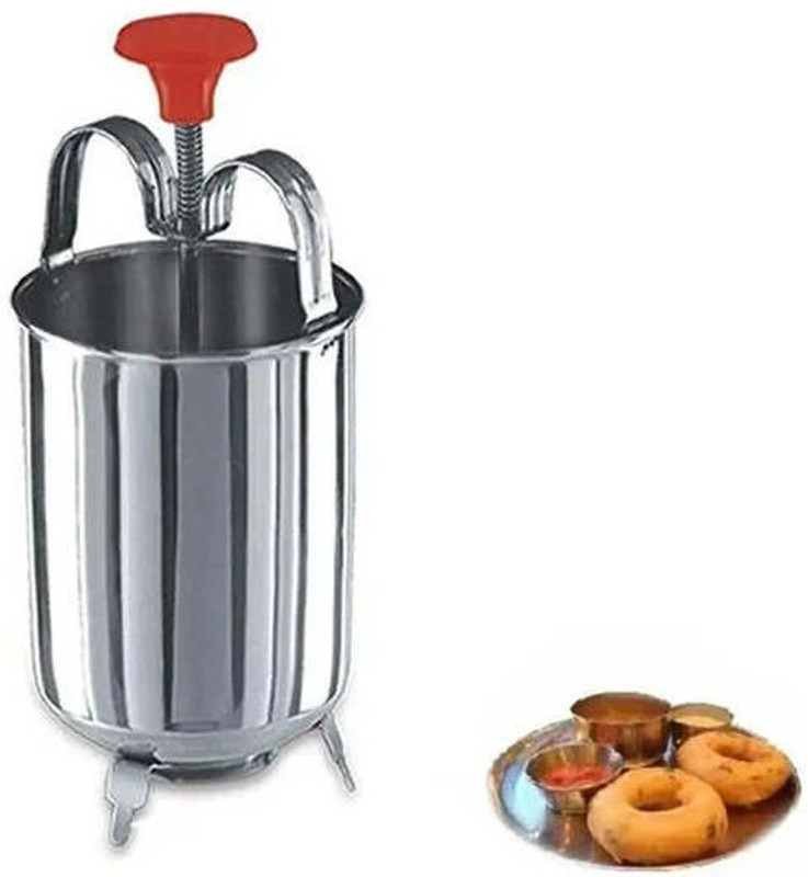 Zelwie Stainless Steel Donut Maker/Mendu Vada Maker/Medu Vada Donut Maker Dispenser Vada Maker
