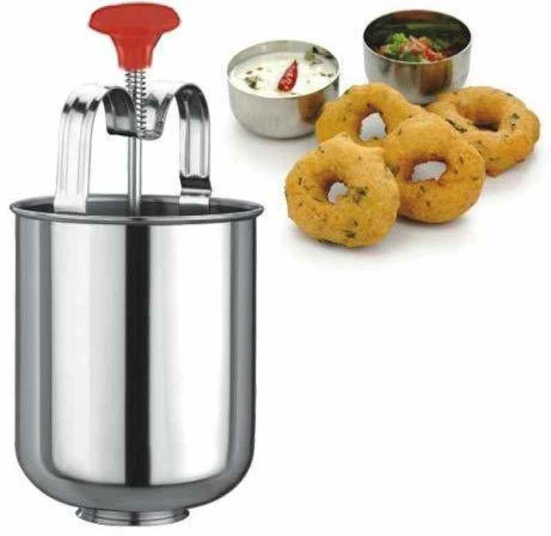 FULKIZA Stainless Steel Menduvada Maker Medu Vada Plastic Pack 1 Vada Maker