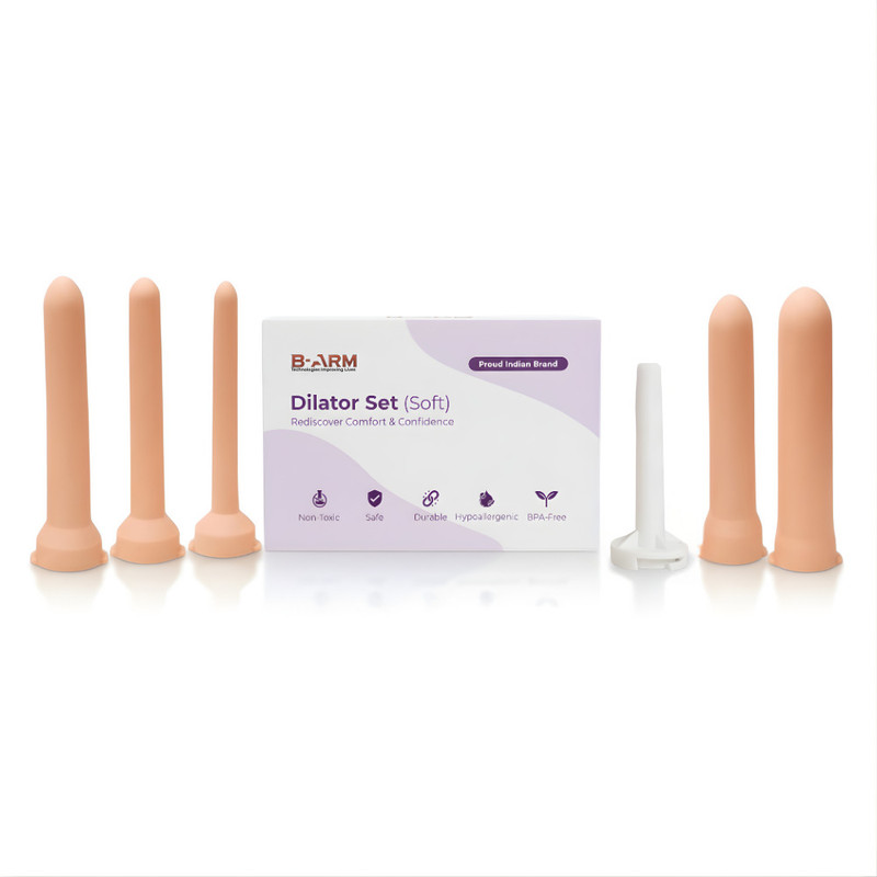 B-Arm Soft Flexible Medical Training Set|5 Diameter(1.7cm, 2.1cm, 2.5cm, 2.9cm, 3.3cm) Vaginal Dilator(Pack of 5)