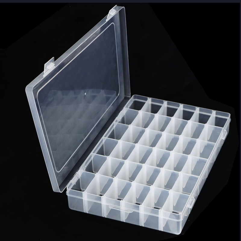 Coozico Plastic Organizer Box with Dividers, with Adjustable Compartment Lipstic, Brushes, Nail Polish, Jewelry, Makeup, Dressing table Vanity Box(clear)
