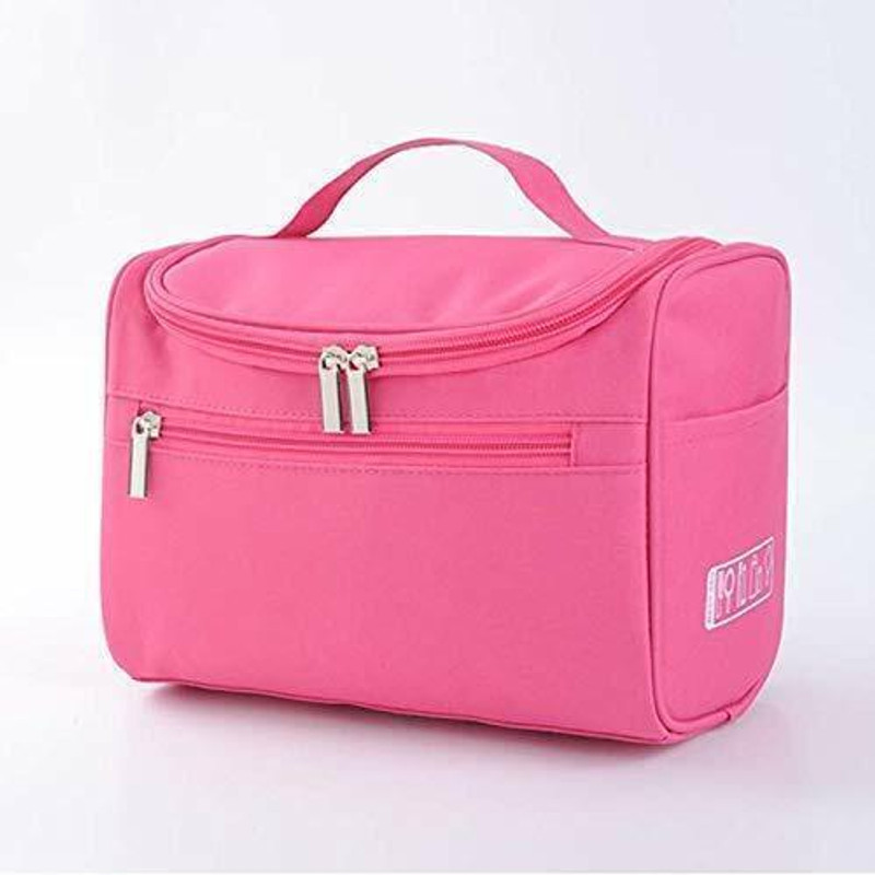 Aspora Travel Cosmetic Bag – Large-Capacity, Trendy Makeup Organizer for Women Spacious, stylish, and travel-friendly cosmetic bag for organized beauty storage Vanity Box(Pink)