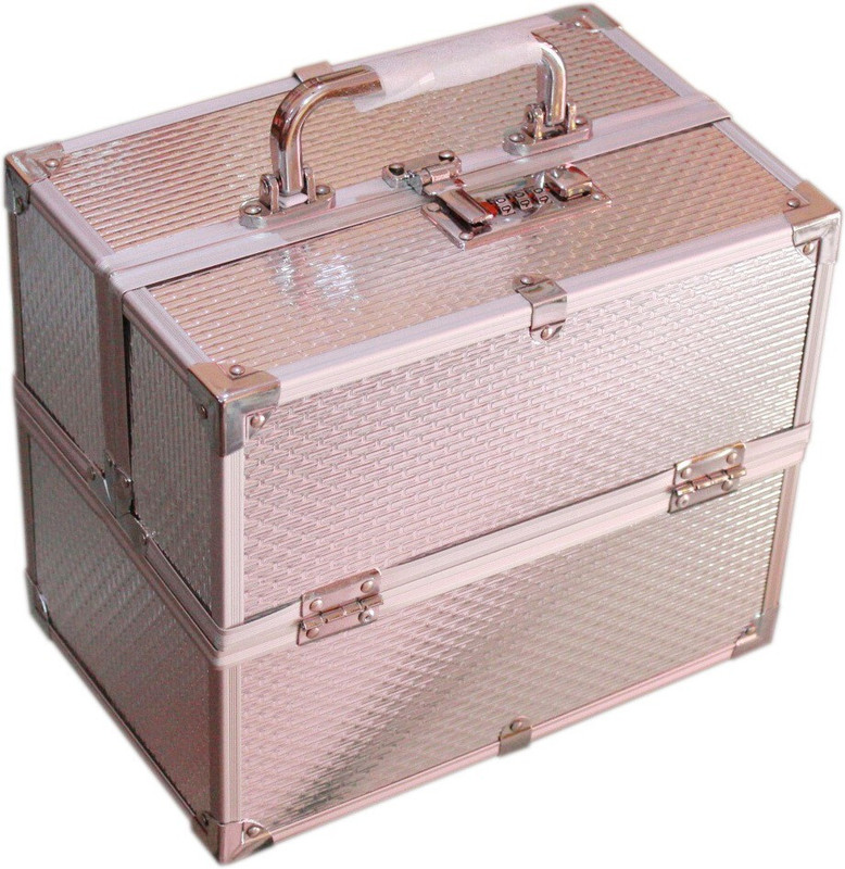 Bridal To Store Cosmetics, Makeup & Jewellery Vanity Box Vanity Box(Silver)