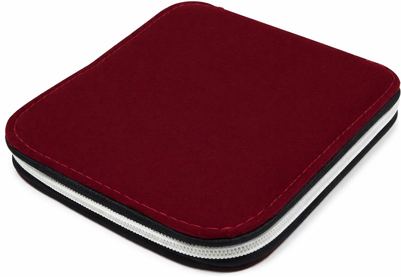 S Mark necklace pouch jewellery box Vanity Box(Maroon)