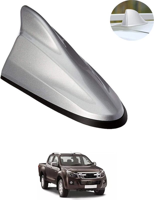 monolive Universal Waterproof Unique Shape Silver Shark Antenaa For Car Roof-076 Silver Car Roof Shark Antenna-76 Satellite Vehicle Antenna