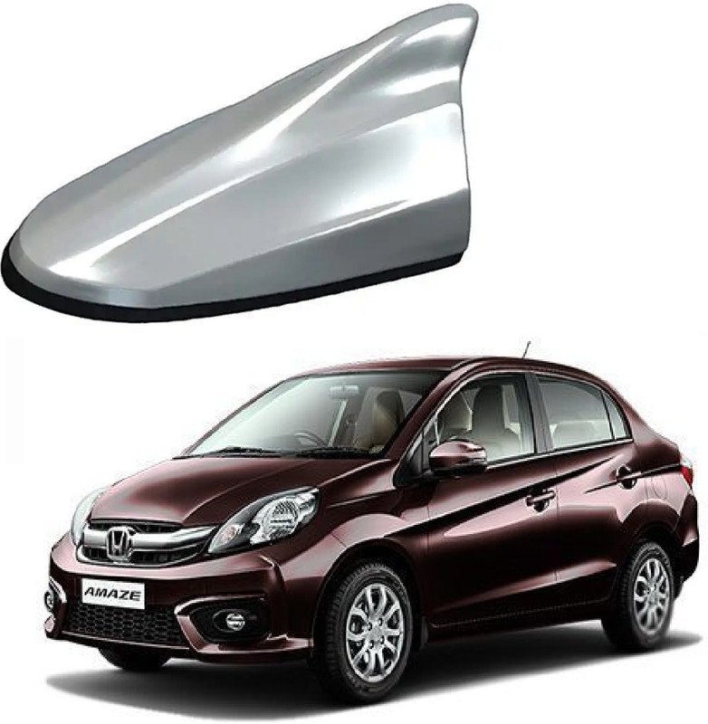 surestrive Sharkfin Antenna AM/FM Radio Signal Base with Adhesive Tape Honda Amaze Silver Honda Amaze All Model Satellite Vehicle Antenna