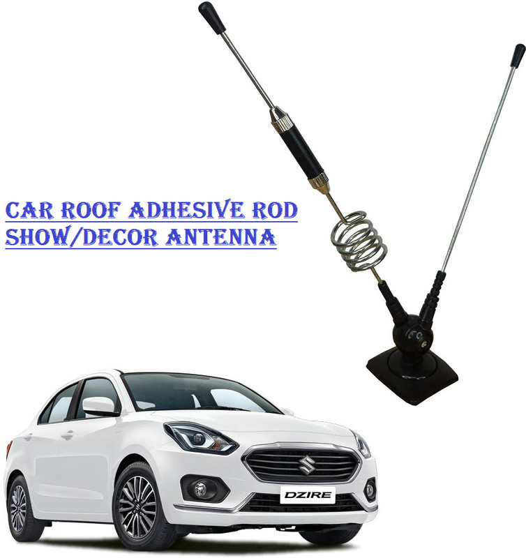 Uniqon Top Aerial Car Roof Adhesive Double Rod Show/Decor For Maruti Suzuki Swift Dzire Top Aerial Car Roof Adhesive Double Rod Show/Decor For Satellite Vehicle Antenna