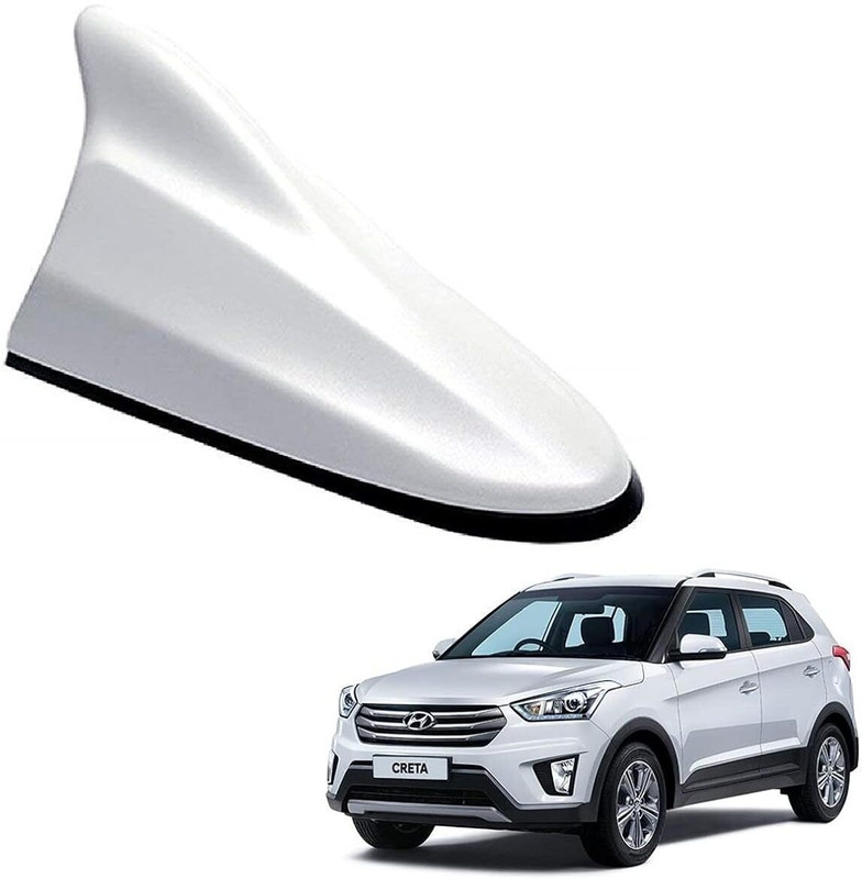 FieryFrost Car Shark Fin Antenna (Replacement Antenna,White Whip Vehicle Antenna