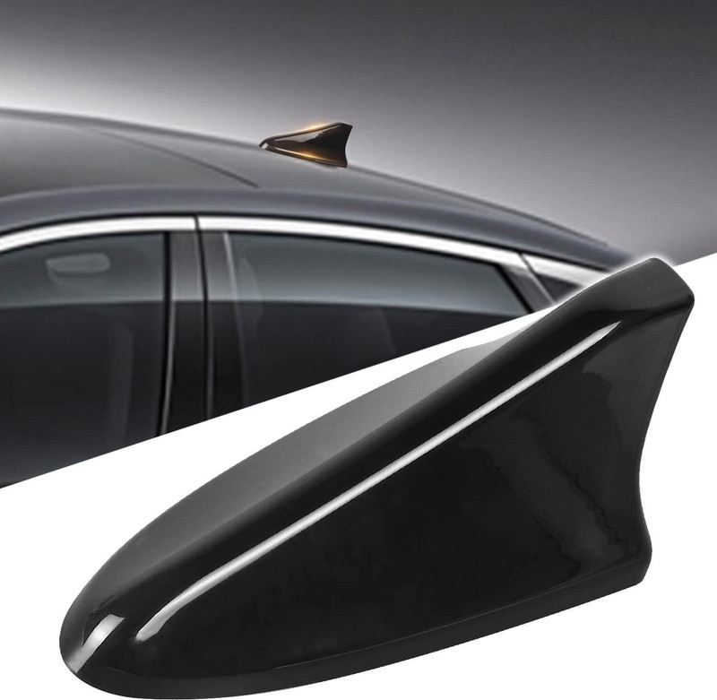 SRPHERE Auto Car Shark Fin Antenna Cover Cap Decorative Roof Aerial Base Satellite Vehicle Antenna