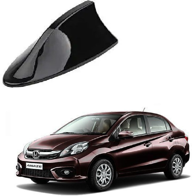 surestrive Black Car Shark Fin Antenna Modification Am/FM Radio for Honda Amaze All Model Honda Amaze All Model Black Color Shark Fin Antenna Satellite Vehicle Antenna