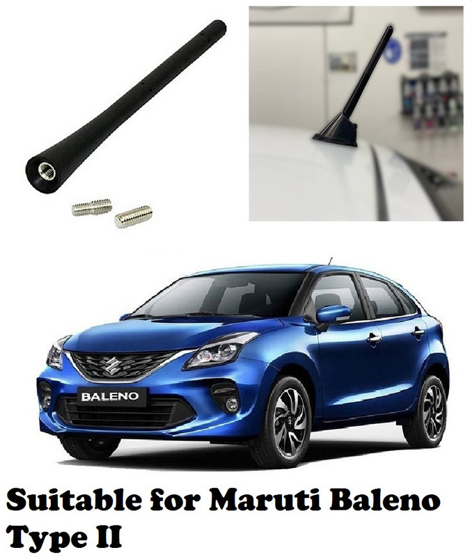 OOLTAH PAHIYA Premium Rod For Car AM/FM Roof Signal Receiver Antenna_1011 Mast Aerial With Aluminium Quality Antenna for - BALENO (T- II) Satellite Vehicle Antenna