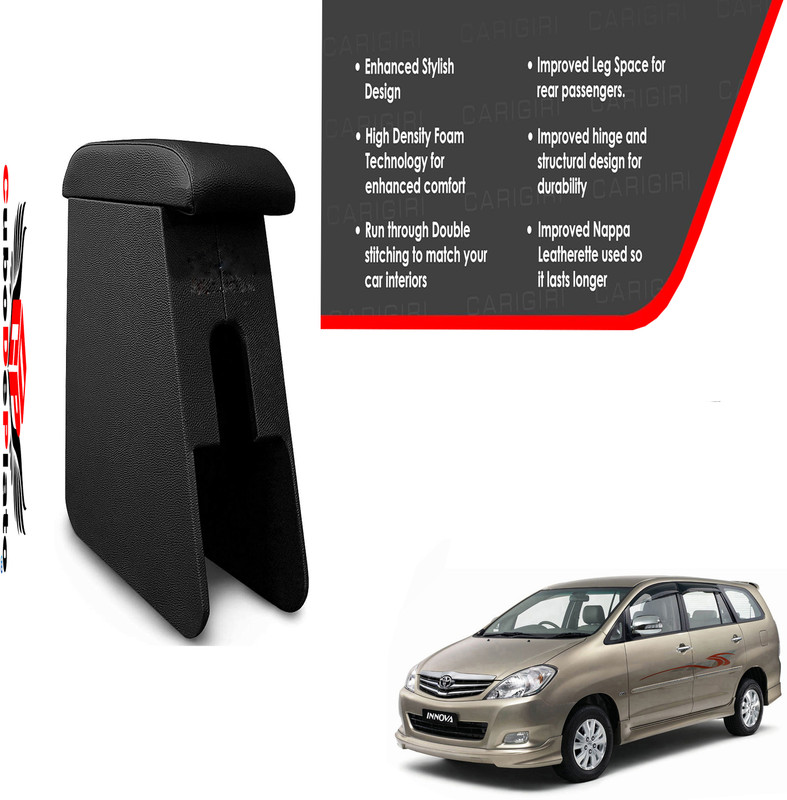 CuboDePlato CDP_ArmRest_blk_Innova Car Armrest(Toyota, Innova)