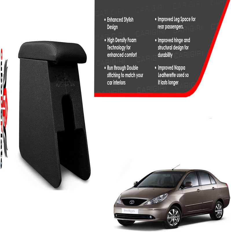 CuboDePlato CDP_ArmRest_blk_Indigo Car Armrest(Tata, Indica Dicor)