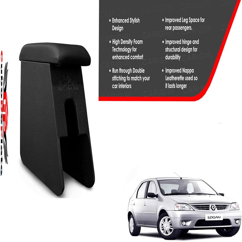 CuboDePlato CDP_ArmRest_blk_Logan Car Armrest(Mahindra, Logan)